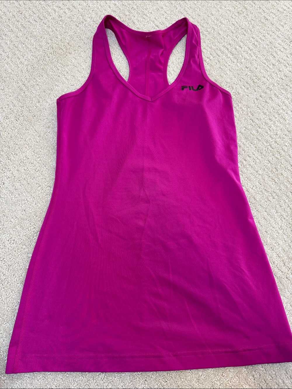 FILA Women's Fuchsia Racerback Tank Top